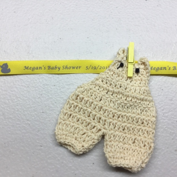 Mini 34 crocheted baby girl/boy party favor or decoration - Picture 3 of 12